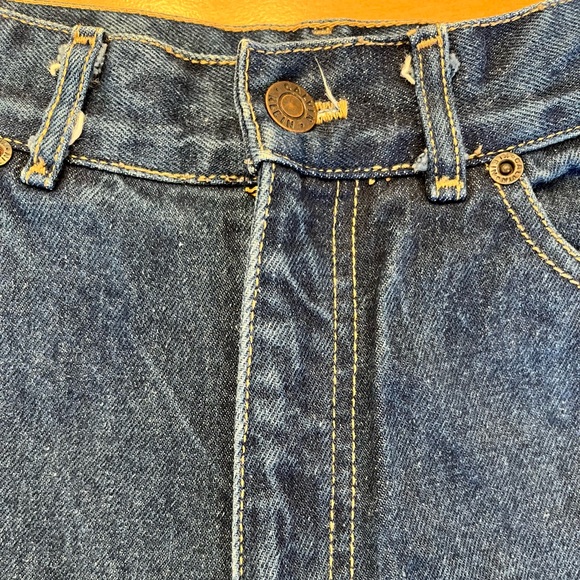 Vintage late 70s or early 80s dark-denim jeans by Calvin Klein (black tag) - Picture 3 of 8